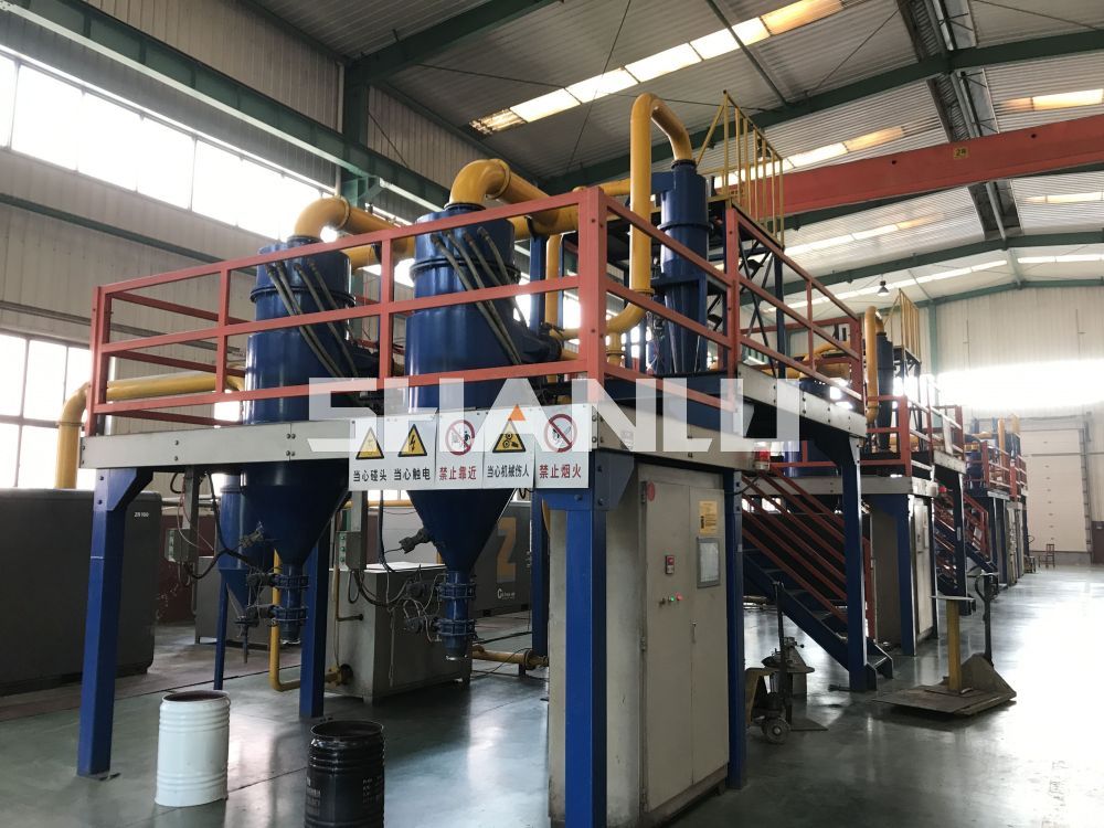 碳酸钙粉体企业立式气流分级机应用：分级精度97%以上，时产25吨稳定达产